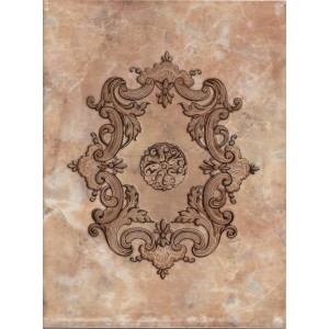 Плитка LB-Ceramics 33x25 Капри декор коричневый 1634-0092 глянцевая