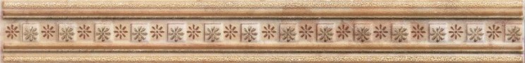 Плитка 25x3 Капри бордюр коричневый 1502-0587 рельефная, глянцевая LB-Ceramics