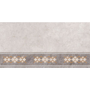 Декор настенный  Тянь-Шань Керамик 60x30 Светло-серый Узор TP3688H глянцевая