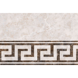 Декор настенный  Тянь-Шань Керамик 45x30 Коричневый Узор TP3045099HS глянцевая