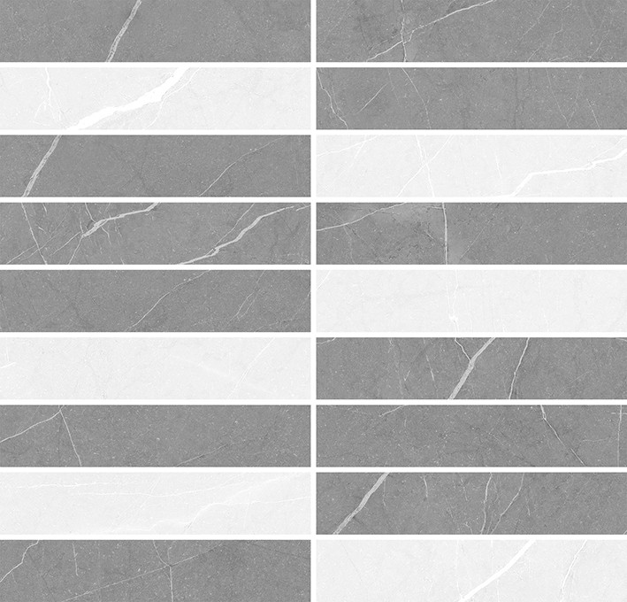 Плитка Laparet 30x29 мозаика микс серый Rubio глянцевая глазурованная